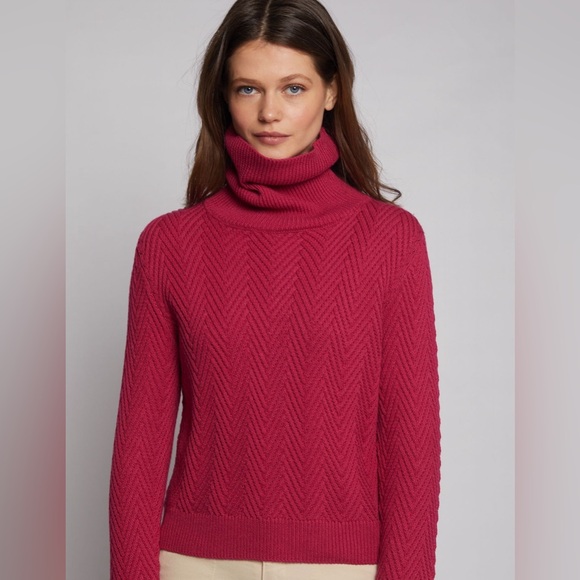Vilagallo Herringbone Turtleneck - Picture 1 of 2